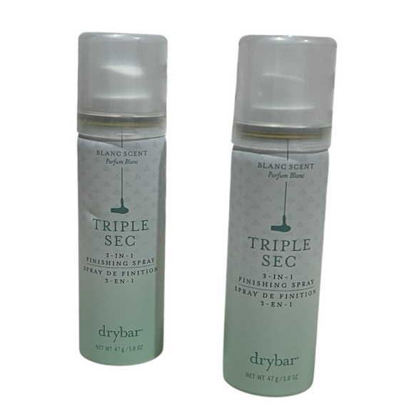 Brand New Set of 2 Dry Bar Triple Sec 3 in 1 Finishing Spray 1.6oz Blanc Scent - Picture 1 of 4